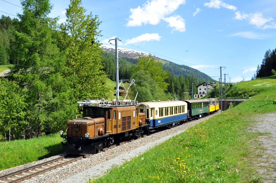 2019.06.11 RhB Ge 6-6 I 415 Krokodil von Davos nach Filisur und zurück (6)